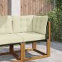 Lauko sofa pagalvėlė 3 pcs Kreminė Poliesteris