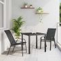 Sodo valgomojo komplektas 3 pcs Juoda Miltelinis plienas