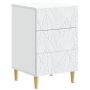 Naktinis staliukas Balta 43 x 39,5 x 66,5 cm Apdirbta mediena