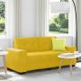 Dvivietė sofa, geltona, 180x77x82 cm, aksomas
