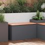 Sodo suolas Antracitas 80 x 40 x 43 cm Plienas