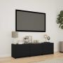 TV spintelė su LED Juodas 140 x 34 x 40 cm Dirbtinė mediena