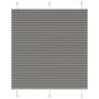 Plisuotas roletas antracitas 120x150 cm audinio plotis 119,4 cm