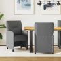 Valgomojo Kėdės su Ratukais 2 pcs Tamsiai pilka 57 x 67 x 95 cm