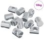 Cilindrinės veržlės 3462 pcs Sidabro M6 x 13 mm Metalas