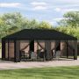 Paviljonas su šoninėmis sienelėmis 6 x 3 m Juoda