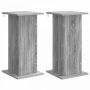 Augalų stovas 2 pcs Pilka sonoma ąžuolo 30,5 x 30 x 60,5 cm
