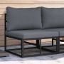 Lauko Baldai Juoda ir Antracitas 70 x 71,5 x 71 cm metalas