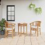 Kėdė su pagalve 2 pcs Ruda 63 x 58 x 89 cm Kieto teka medžio