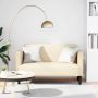Loveseat sofa, kreminė, 109cm, velvetinis audinys
