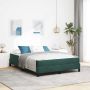 Kiemas lova su čiužiniu Tamsiai žalia 140 x 200 cm audinys