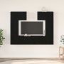 TV spintelių komplektas 6 pcs Juodas ąžuolas Apdirbta mediena