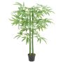 Dirbtinis bambukas, žalios spalvos, 120cm, 384 lapai