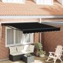 Ištraukiama markizė Juoda 300 x 250 cm Poliesteris ir Metalas