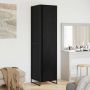 Spinta 2 pcs Juodas ąžuolas 50 x 50 x 200 cm Apdirbta mediena
