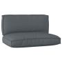 Pallet pagalvių rinkinys 2 pcs Antracitas Oksfordo audinys