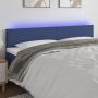 Galvūgalis su LED, mėlynos spalvos, 160x5x78/88cm, audinys