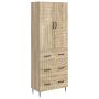 Spintelė 2 pcs Sonoma ąžuolas 66 x 34,5 x 90 cm