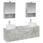 Vonios baldų rinkinys 5 pcs Betono pilka
