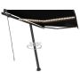 Automatinė markizė su LED/vėjo jutikliu, antracito, 350x250cm
