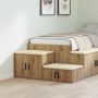 Oppbevaringsskap 2 pcs Amatininkų ąžuolas 118 x 41 x 40 cm