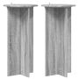 Augalų stovas 2 pcs Pilka sonoma ąžuolo 40 x 40 x 80 cm