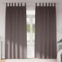 Užuolaidos su žiedais, blokuojančios šviesą 2 pcs Tamsiai rudas