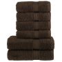 Rankšluosčių rinkinys SOLUND, 6vnt., rudi, 600g/m²