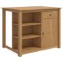 Virtuvės vežimėlis PANAMA 2 pcs Medaus vaškas 112 x 77 x 90 cm