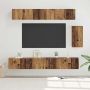 TV spintelių komplektas 6 pcs Senovinis medis Apdirbta mediena