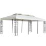 Pavėsinė su dvigubu stogu, baltos spalvos, 6x3m, plienas