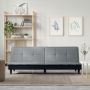 Sofa-lova, šviesiai pilkos spalvos, audinys