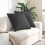 Sofa Pagalvės 2 pcs Tamsiai pilka 60 x 60 cm Kordūrinis audinys