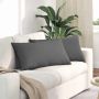 Sofa Pagalvės 2 pcs Tamsiai pilka 80 x 40 cm audinys