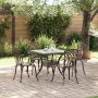 Sodo stalo komplektas 5 pcs Bronzinė Liejamasis aliuminis