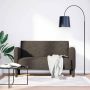 Loveseat sofa, tamsiai pilka, 110cm, dirbtinė oda