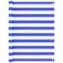 Balkono pertvara, mėlynos ir baltos spalvos, 120x500cm, HDPE