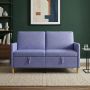 Sofa su saugojimo vieta Džinsinės mėlynos 152 x 78 x 87 cm