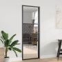 Stiklinės durys „Fretwork“ Juoda 76 x 3.5 x 201.5 cm Aliuminis