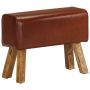 Gimnastikos arklys, rudas, 58cm, tikra oda ir mango masyvas