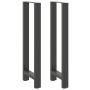 Baro stalo kojos, antracito spalvos, 2 vnt., 50x(110-111) cm, plienas