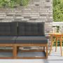 Lauko Vidurinis Sofa Kietos akacijos mediena Natūrali