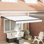 Ištraukiama markizė Balta 350 x 250 cm Poliesteris ir Metalas