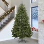 Dirbtinė Kalėdų eglutė su 300 LED Žalia 300 cm PVC ir metalas