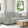 Dvivietė sofa, šviesiai pilka, 180x78x84 cm, aksomas