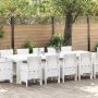 Sodo valgomojo komplektas su pagalve 13 pcs Balta