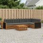 Lauko sofos komplektas 6 pcs Natūralus ir antracitas