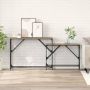Konsolinis stalas 2 pcs Amatininkų ąžuolas 100 x 28 x 75 cm