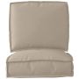 Pallet pagalvių rinkinys 2 pcs Taupe Oksfordo audinys