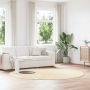 Shaggy tipo kilimas, NAVARRA, 240x240 cm, kreminis, poliesteris